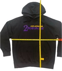 New 2nd To None LA Lakers NBA Mens XL Hoodie Sweatshirt Kobe Bryant #24 Black