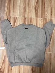 Fear of God ESSENTIALS Dark Heather Oatmeal Fleece Crew Neck Sweatshirt Size M