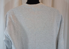 Unbranded Long Sleeve Heathered Gray Sweatshirt Size L Pre-Shrunk Pullover EUC