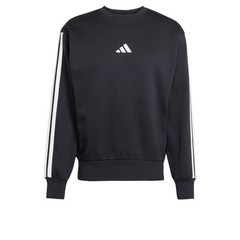 adidas men Essentials 3-Stripes Fleece Sweatshirt