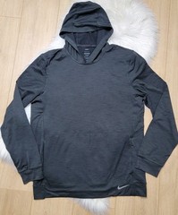 Nike Dri-FIT Yoga Loose Fit Lightweight Pullover Hoodie Men’s Size Medium Gray