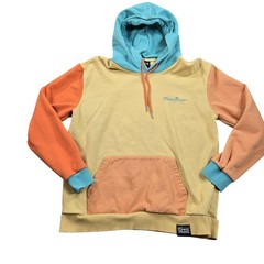 TommyInnit Hoodie Sweatshirt Teens Medium Multicolor Fleece Pullover Colorblock