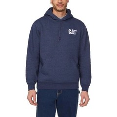 CAT Men’s M Blue Embroidered Logo Hoodie Self-Lined Hood & Kangaroo Pocket N0302