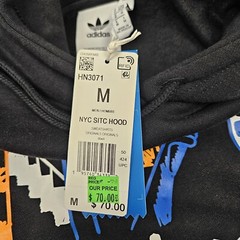 Men’s Adidas Originals NYC New York City Hoodie ‘Black’ / HN3071 / Size Medium