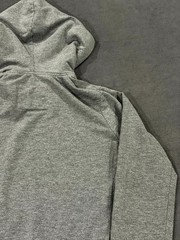Reflex Hoodie Mens Medium Heather Gray Cotton Stretch Ribbed Trim Full Zip