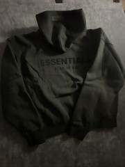 Essentials Fear Of God Stretch Limo Black Hoodie Men’s Size small