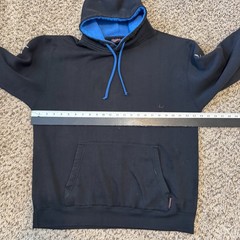 Vintage Y2K Sapphire Lounge Hoodie XL Mens JNCO Style Grunge Flames Pullover