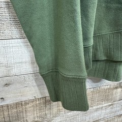 Lands End Canvas 1963 Mens Olive Green 100% Cotton Raglan Sweatshirt Large