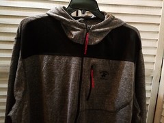Beverly Hills Polo Club Mens Jacket Size 2XL Grey Black Full Zip Up Front Hoodie