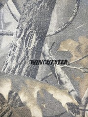 Vintage Winchester Hoodie Mens Large Green Camo Reversible Zip Realtree Hunting