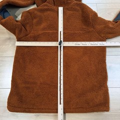 The North Face Campshire Hoodie Mens Medium Brown Sherpa Fleece 1/4 Zip Pullover