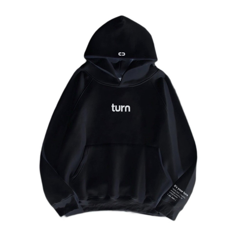 turn Brand Marijuana Hemp Hoodie Long Sleeve Size XXS Black NEW!! 🔥