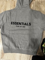 NEW Size Small Fear Of God Essentials Hoodie Dark Oatmeal (SS22) 100% AUTHENTIC