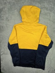 Nike Therma Pullover Color Block Hoodie Navy Blue Yellow Men’s Medium