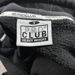 Pro Club Men’s Size S Black Heavy Weight Full Zip Hoodie Jacket Grunge Y2K