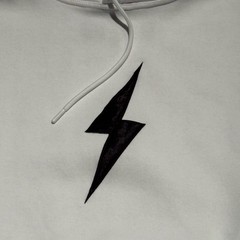 Bruce Bolt White Lightning Bolt Hoodie Men’s Large Texas Baseball Pullover
