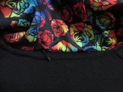 Adult Unisex Grassroots California 420 Rainbow Rose Stash Hoodie Black/Multi