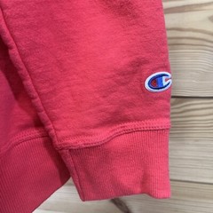 Champion Sweatshirt Large Red Basic Spellout Logo GF88H Cotton Blend Crew B85