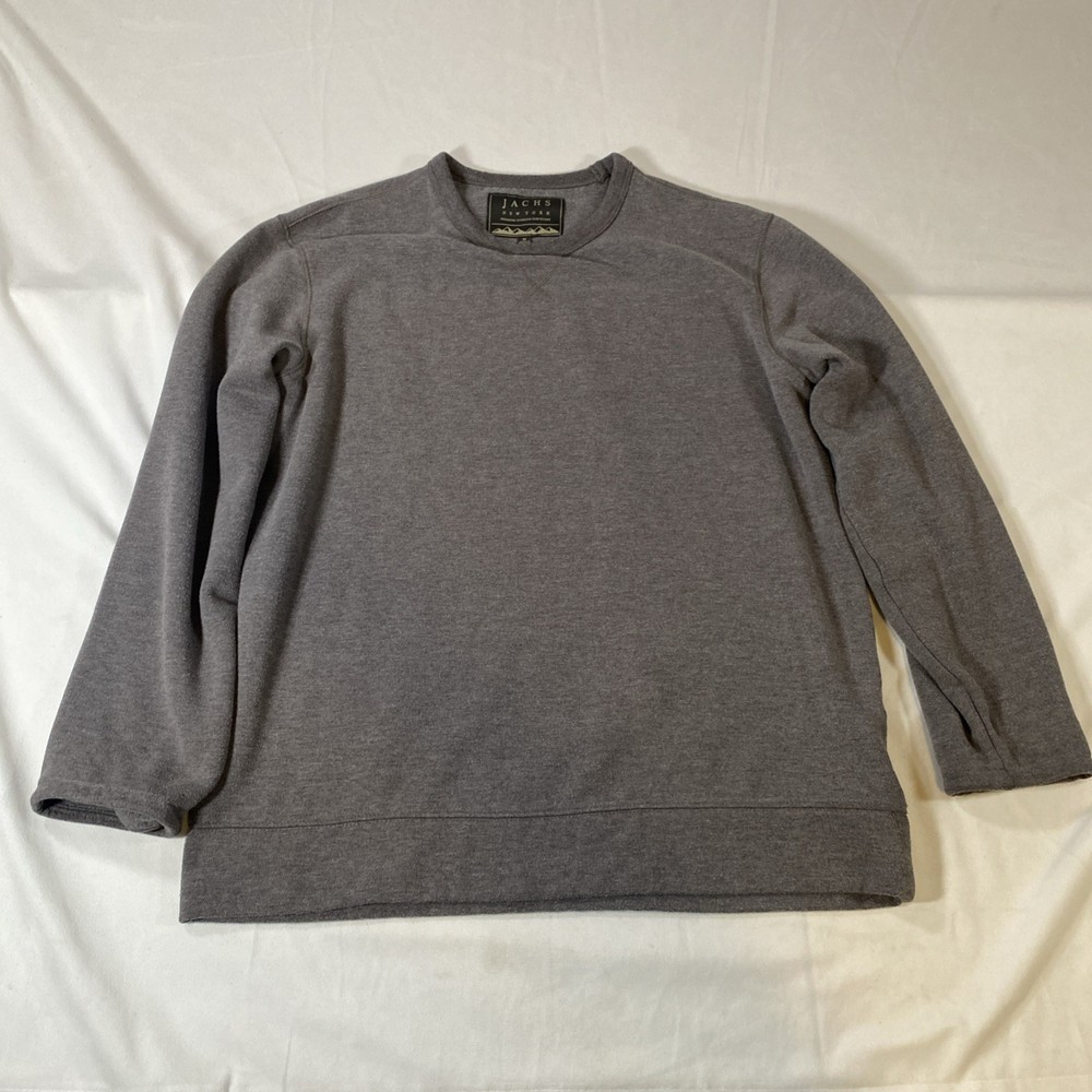 JACHS New York Men’s Grey Crew Neck Pullover Sweatshirt Size Medium