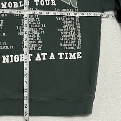 Morgan Wallen Concert Sweatshirt Hoodie Sz Medium Green One Night At A Time Tour