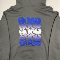 Hugo Boss Niftyhood Logo French Terry Hoodie Men’s M Gray NWT