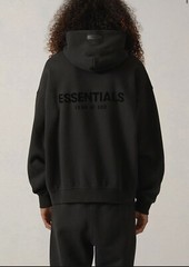 Fear of God Essentials Core Stretch Limo Black Pullover Hoodie Size X-Small (XS)