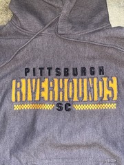 Vintage/Y2K Pittsburgh Riverhounds MV Sport Pro Weave Hoodie Size M Soccer Club