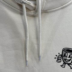 Time For Coffee Lane Seven Hoodie Beige Mens XL Sweatshirt Lion & Lamb New