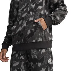 PUMA Dress Code Camo Pullover Hoodie Mens Black Casual Outerwear 63066901