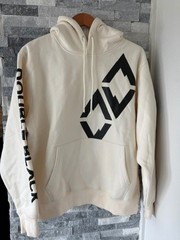 Unisex DOUBLE BLACK Apparel Cotton/Poly Graphic Hoodie Sweatshirt-Cream-Medium