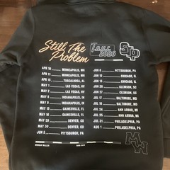 Morgan Wallen S.T.P Concert Tour 2026 Black Pullover Hoodie Official Size L
