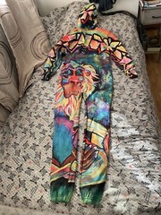 Electro Threads Full Body Suit Hoodie Pants MEDITATING RAFIKI TEEN Size Small