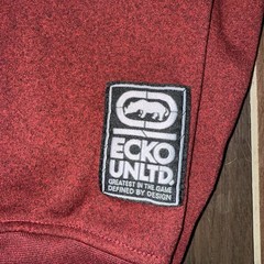 Ecko Unltd Hoodie Sweatshirt Mens/Teens Size Medium Burgundy/Maroon, Full Zip