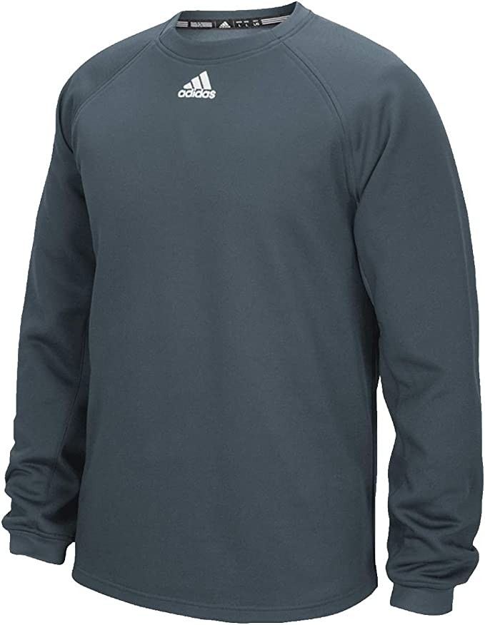 362F Adidas Mens Climawarm Fielders Fleece Sweatshirt Onix GRAY Onix GRAY S
