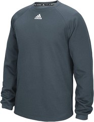 362F Adidas Mens Climawarm Fielders Fleece Sweatshirt Onix GRAY Onix GRAY S