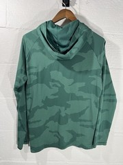 Under Armour Hoodie Mens Sz Large Camo Active Breathable Lightweight Green