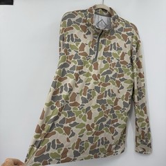 Burlebo Camo Performance Quarter Zip Pullover Hunting Shirt Men’s Large Golf