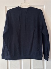Basic H&M Men’s Navy Blue Knit Crew Neck Pullover Sweatshirt Long Sleeve Medium