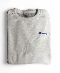 Champion Men’s Sz. S light heather gray crewneck sweatshirt.