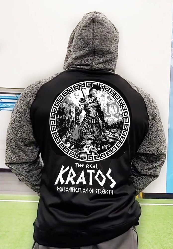 Iron Gods Workout Hoodie Kratos, Gym Hoodie, Gym Apparel, Aesthetic Hoodie, Gym