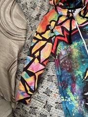 Electro Threads Full Body Suit Hoodie Pants MEDITATING RAFIKI TEEN Size Small
