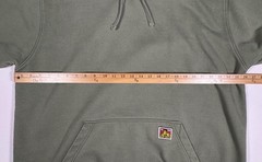 Ben Davis Hoodie Mens XL Green Heavyweight Pullover Sweatshirt Pocket