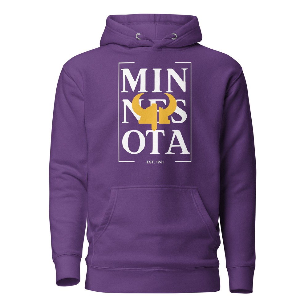 Minnesota Est. 1961 Football Vikings Unisex Hoodie S,M,L,XL,2X,3X