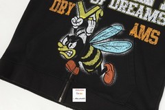 25FW AMERICAN HIPSTER STREET BEE HOODIE ZIP CARDIGAN SWEATSHIRT JUMPER