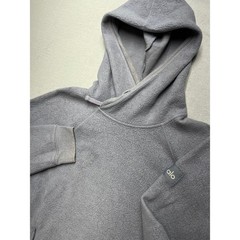 ALO Yoga Sherpa Fleece Hoodie Gray Pullover Teddy Soft Oversized Men’s Large