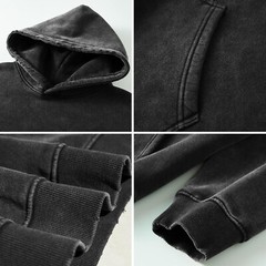 Mens Pullover Oversized Hoodie Cotton Hooded Sweatshirt Heavyweight Hoodie