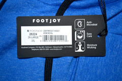 FOOTJOY Men’s Lightweight Golf Hoodie SIZE 3XL Heather Royal NWT