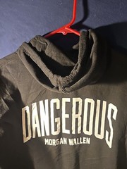 morgan wallen dangerous Tour hoodie Large Black
