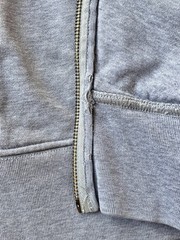Vivienne Westwood Gray Zip Up Hoodie Orb Logo Sweatshirt Embroidered Sz XL Y2K