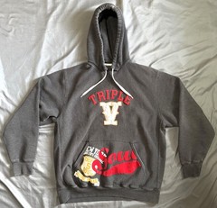 Vintage Triple Five Soul 555 Hoodie XL Y2K Mens Gray Pullover T55 Streetwear Rap